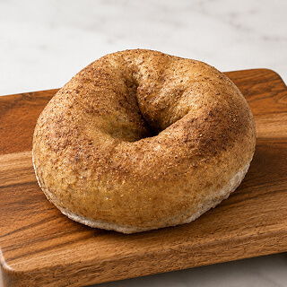 Cinnamon and sugar bagel