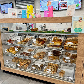 New York Bagel Co. bakery display case