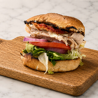 Pan roasted turkey sandwich